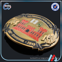 (Bb-27) hebilla de cinturón de oro personalizado con logo